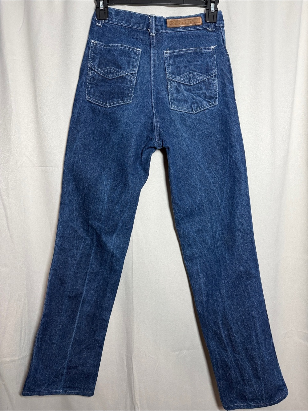 VTG Oscar De La Renta Straight Fit High Rise Jeans Size 7/8 - Picture 2 of 5